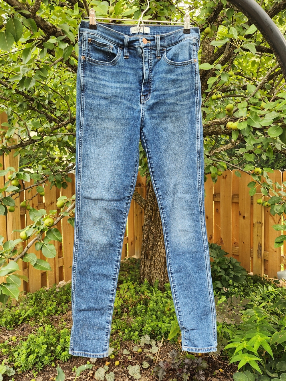 Madewell Roadtripper 28T Skinny Jeans in Faded Blue Wash